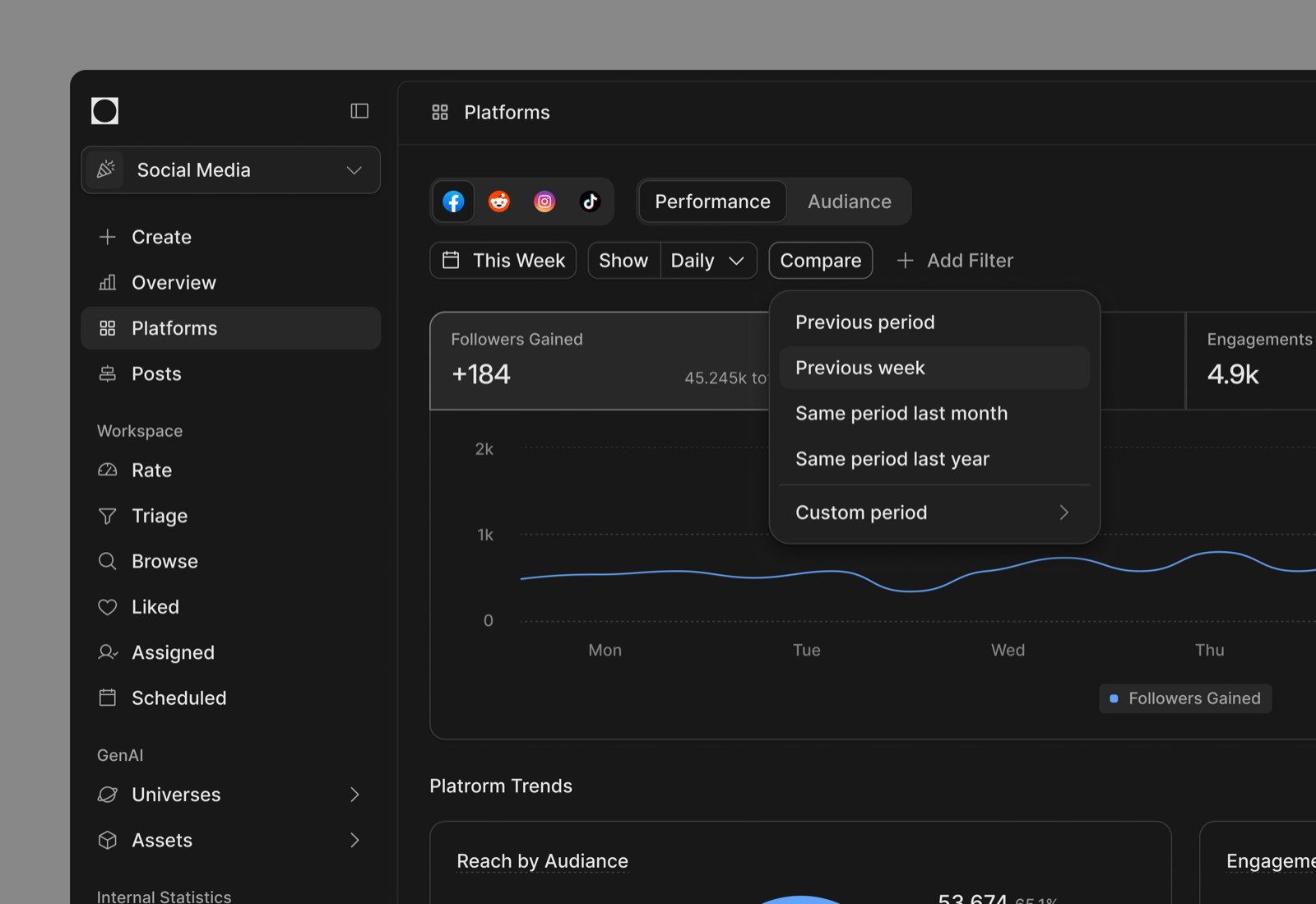 Ops logs screen
